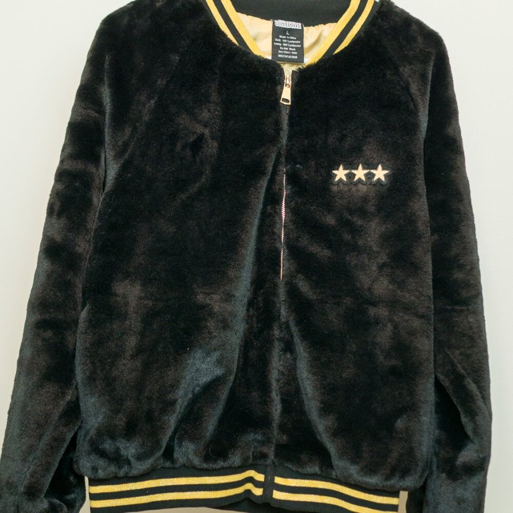 Size L Vegas Fur Bomber Jacket